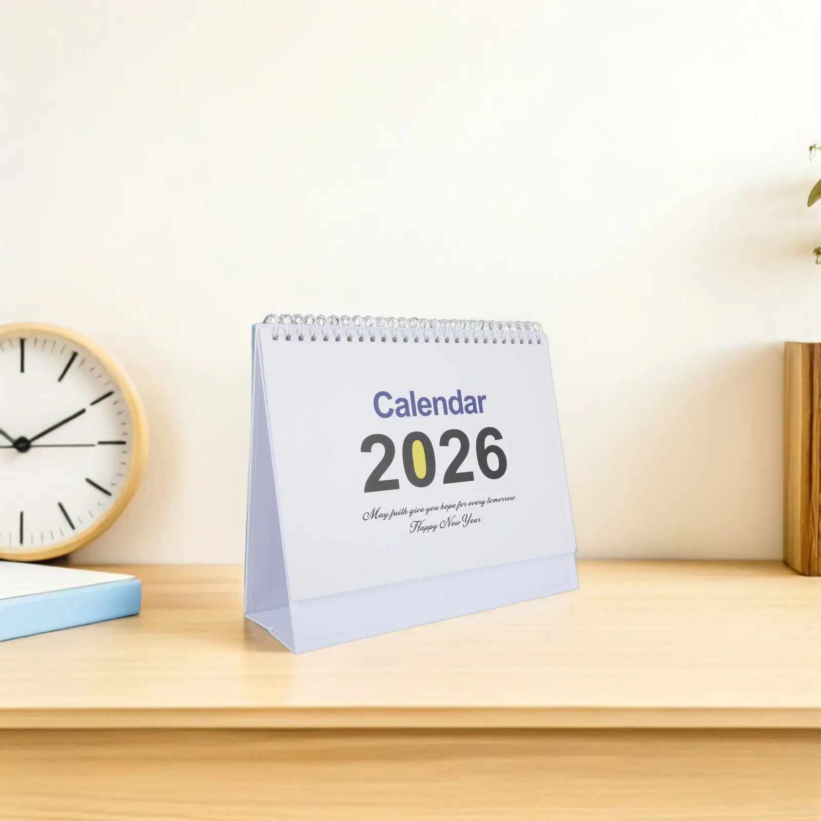 2026 Desk Calendar Standing Flip Monthly Planner Foldable Stand Up Desktop Daily Organizer Office Home Full Year Schedule