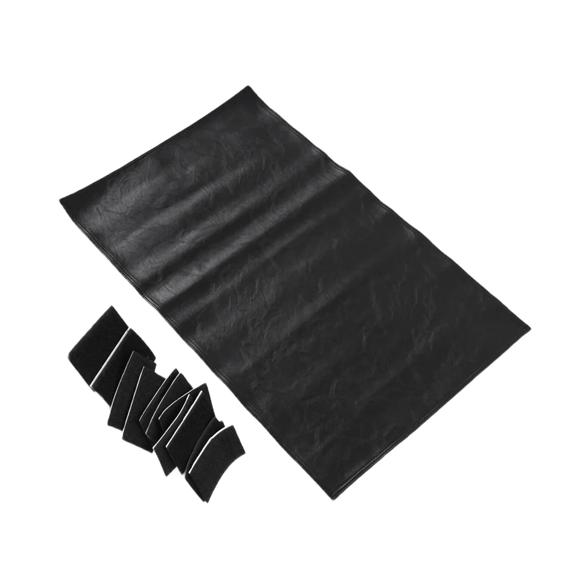 A62X واقي مسند الرأس من الجلد الصناعي غير القابل للانزلاق لكرسي الكرسي، غطاء مسند الرأس لأغطية الأثاث باللون الأسود