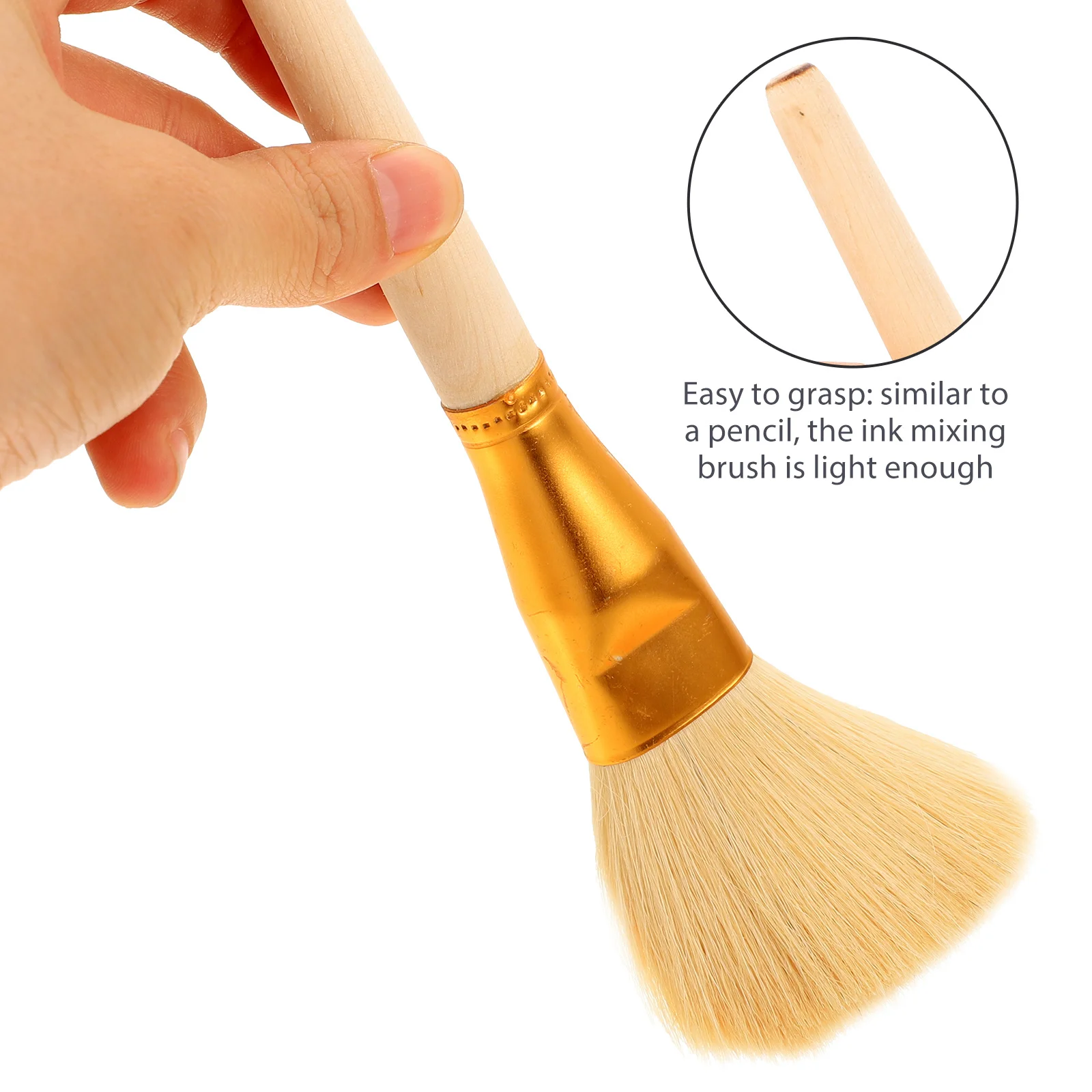 

12 Pcs Paint Brush for Drawing Gouache Painting Brushes Wool Professional Round