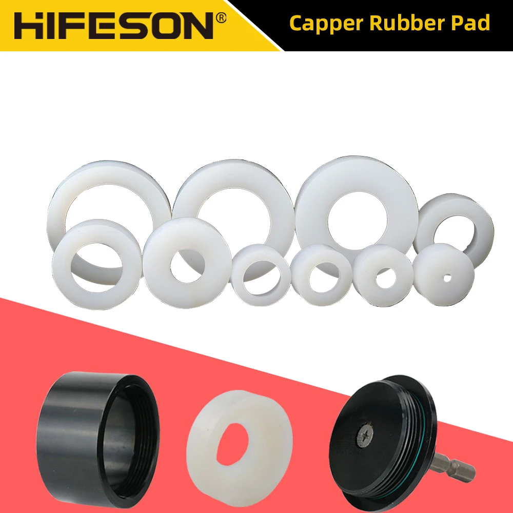 Hifeson-silicone Pad Bloqueio Tampa da Garrafa Luva de Almofada de Borracha Máquina Tampando Elétrica Pneumática Acessórios