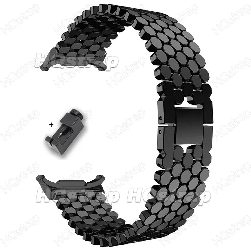 Metal Strap for Samsung Galaxy Watch 7 Ultra 47mm Band Watchband for Samsung Watch Ultra Silver Black Bracelet Accessories