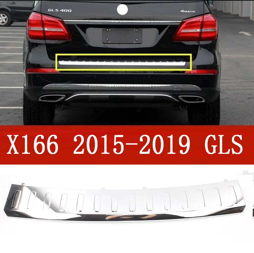 

Rear Bumper Protector Trunk Door Plate Cover Trim For Mercedes Benz W166 ML 2012-2015 W292 GLE X166 GLS 2015-2019