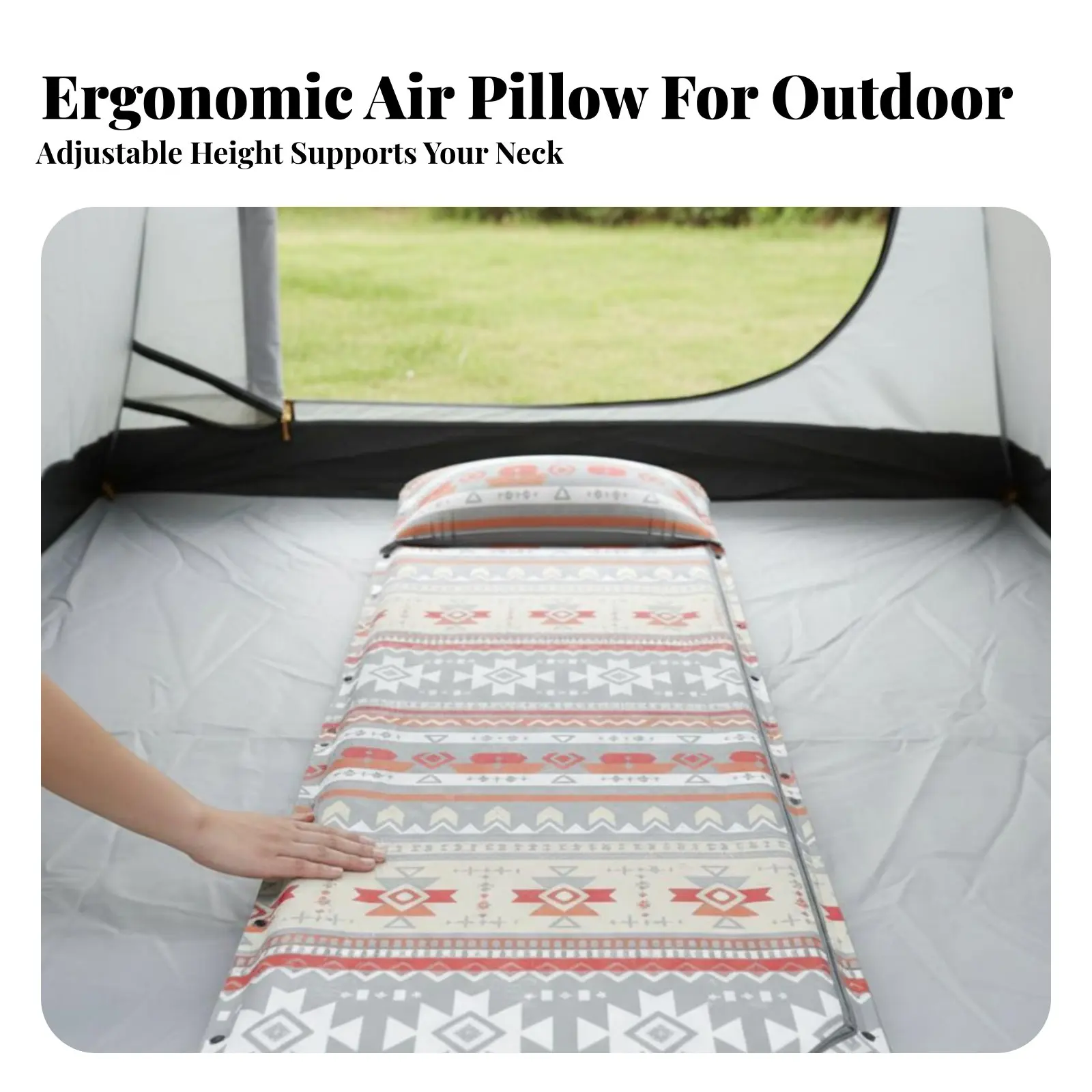 

Inflatable Mattress, Outdoor, Home, Camping, Memory Foam, Moisture-Resistant, Foldable, Adjustable Air Pillow