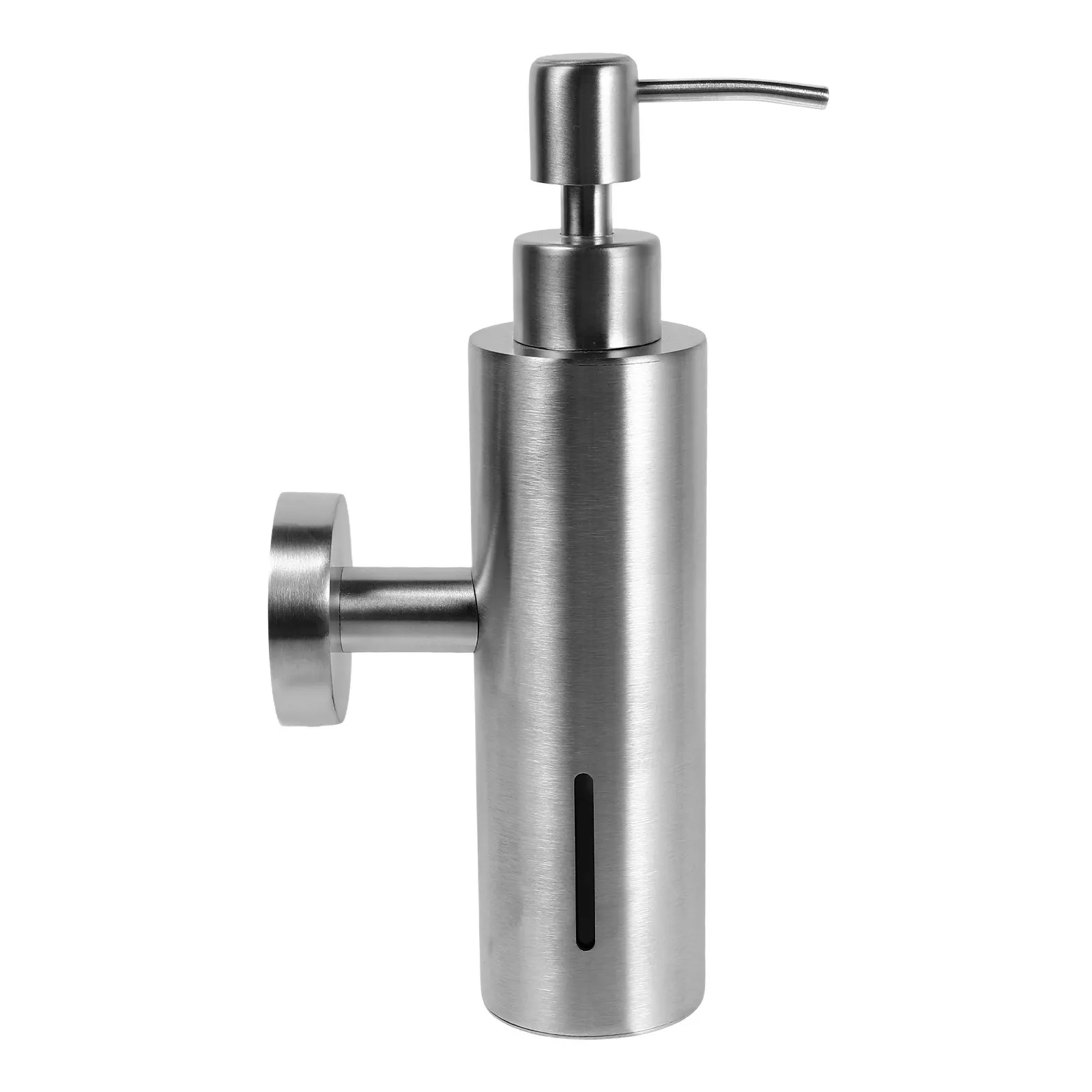 

Настенный ручной дозатор для жидкого мыла из нержавеющей стали для ванной, кухни, отеля, многоразовый