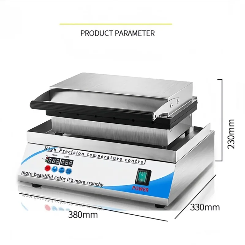 

【2026】Digital Temperature Control Tartlet Tart Press Machine Cheese Pie Making Snack Equipment Panini Pancake Pineapple Tart