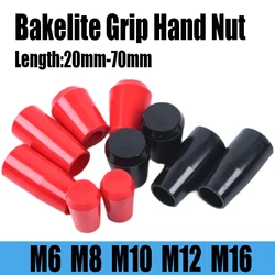 2 pces m6 m8 m10 m12 m16 baquelite aperto mão porca 20mm-70mm máquina ferramenta substituição baquelite mão alavanca botão rosqueado porca botão de mão