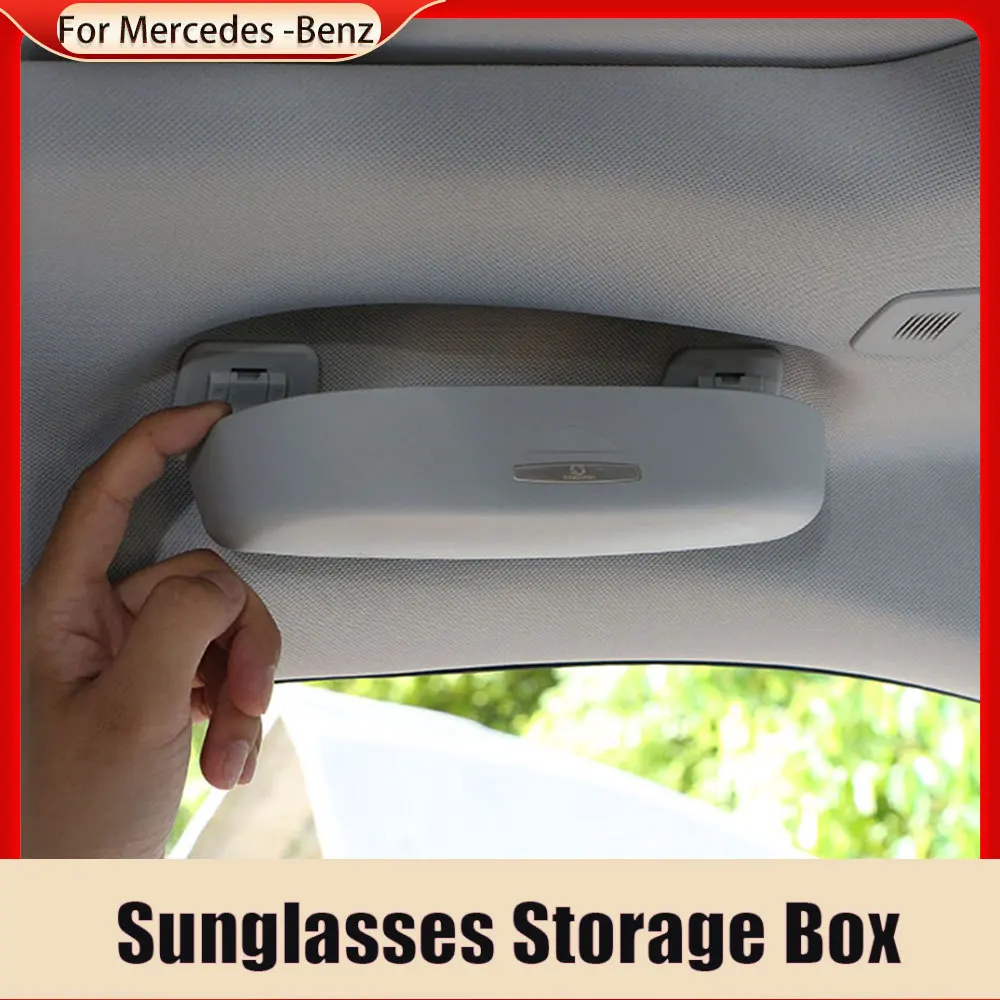 

Car Sunglasses Box Glasses Case Holder for Mercedes Benz A B C Class W203 W204 W205 W168 W169 W176 W245 W246 Accessories