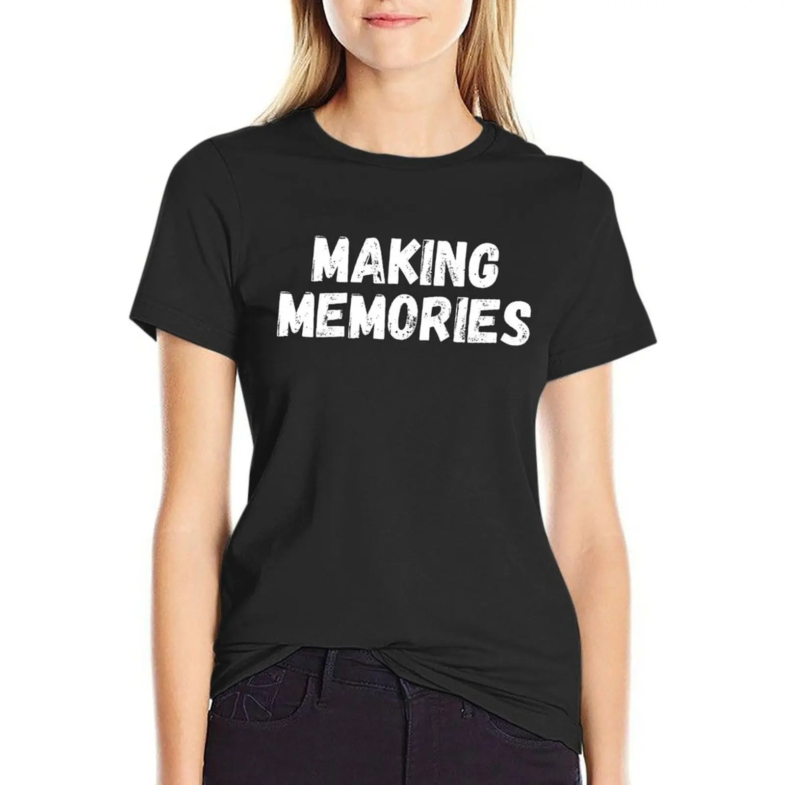 

Making memories T-Shirt sublime korean fashion Short sleeve tee plain t-shirt dress for Women plus size