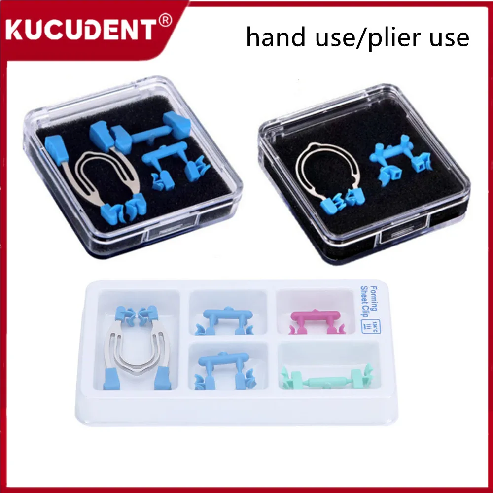 Dental Sectional Contoured Matrix Clamps Metal Matrices Wedges Spring Forming Sheet Clip Rings Autoclavable Dentist Lab Tool Kit