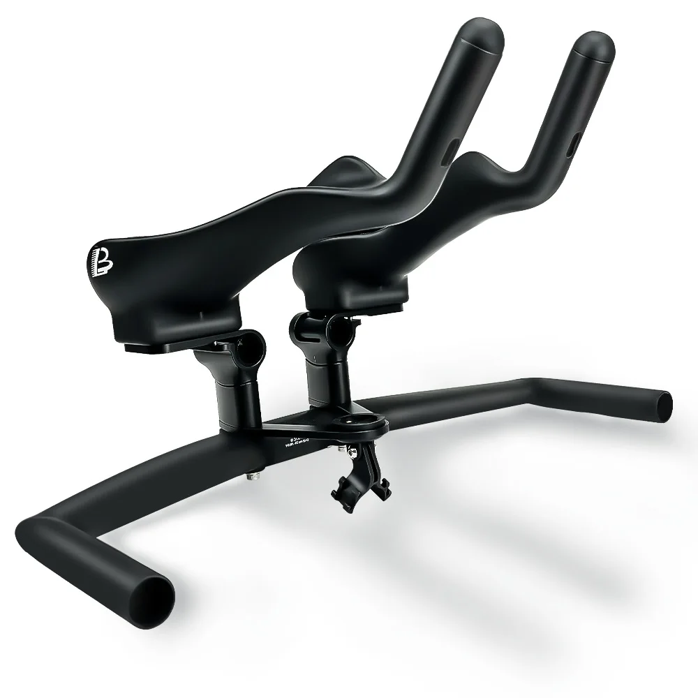 Carbonfaser-Lenkerverlängerungen mit Einstellbarer Höhe & Winkel, TT-Lenker in Schaufelform für Triathlon-Fahrräder – Detail 20