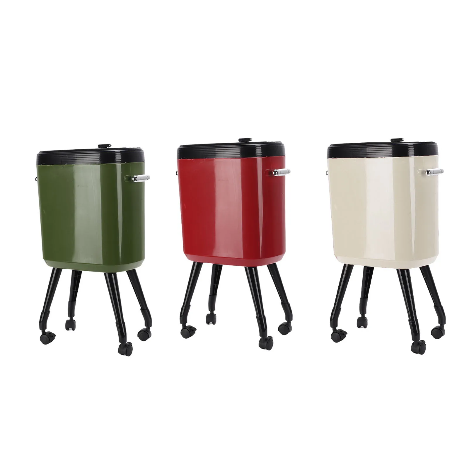 Tall Trash Can with Wheel Legs 15L Large Capacity Narrow Garbage Can for Kitchen Bathroom Living Room  Narrow Garbage Can