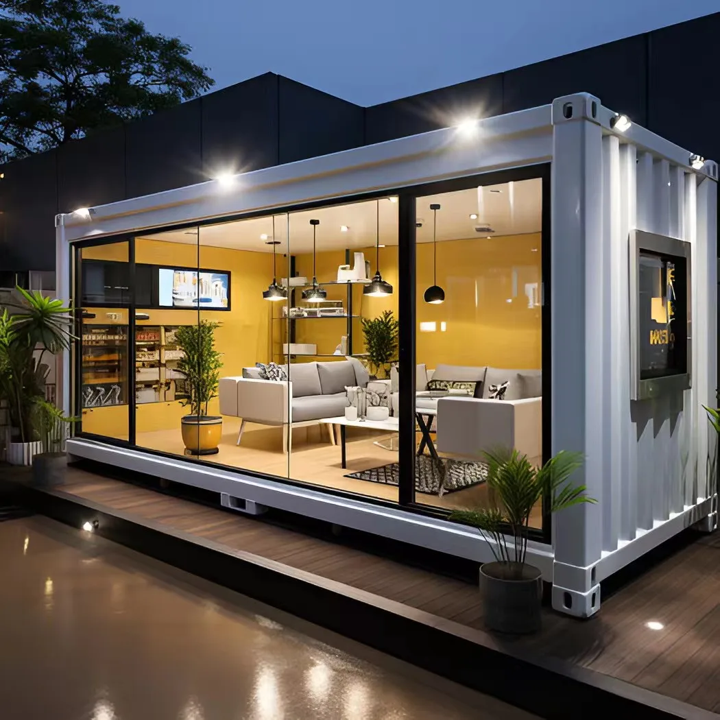 Customized Creative Internet Celebrity Container Commercial Street Multifunctional Office Space White Commercial Container Room