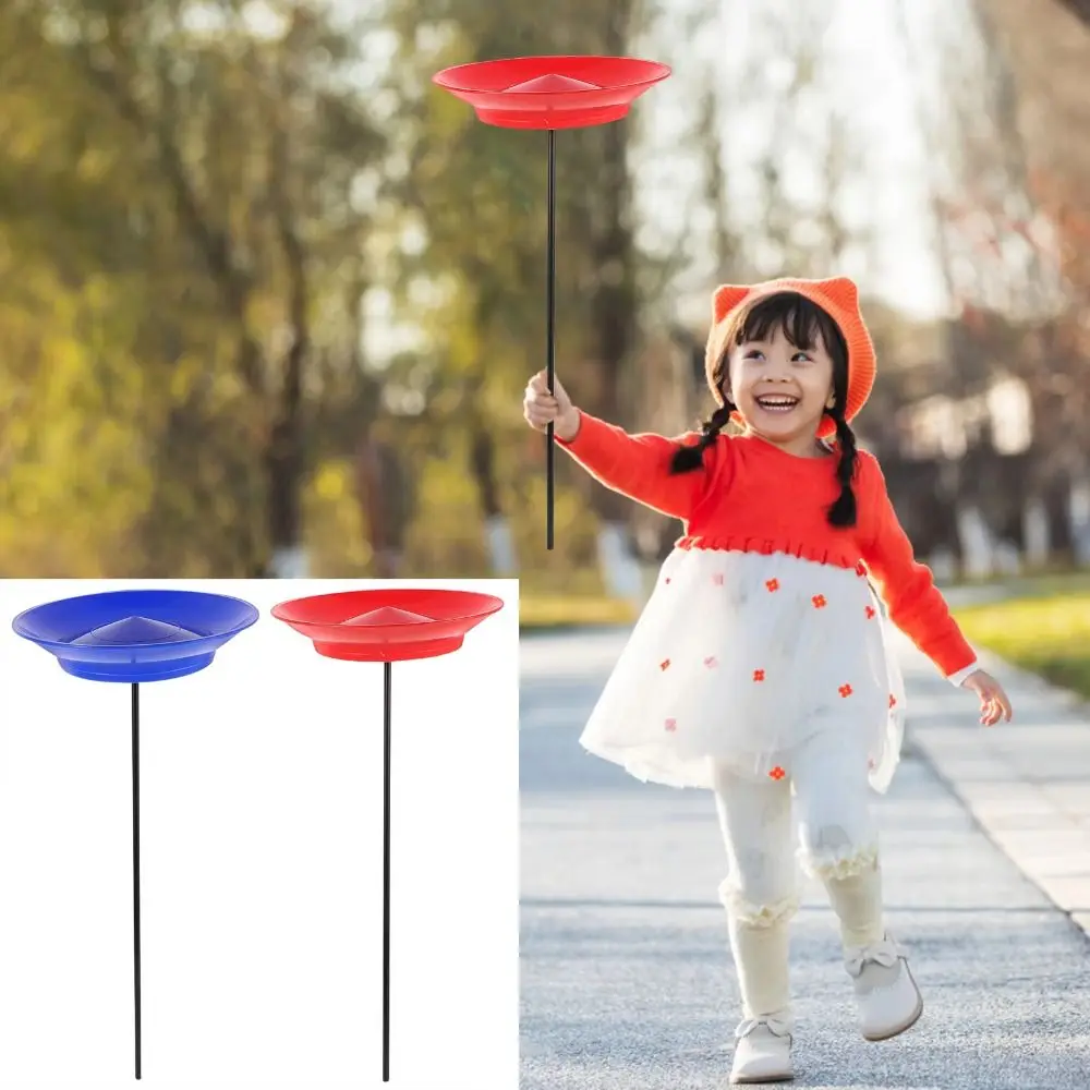 Juggling Disk Colorful Juggling Spinning Plates Training Entertainment with Sticks Acrobatic Stage Performance Props