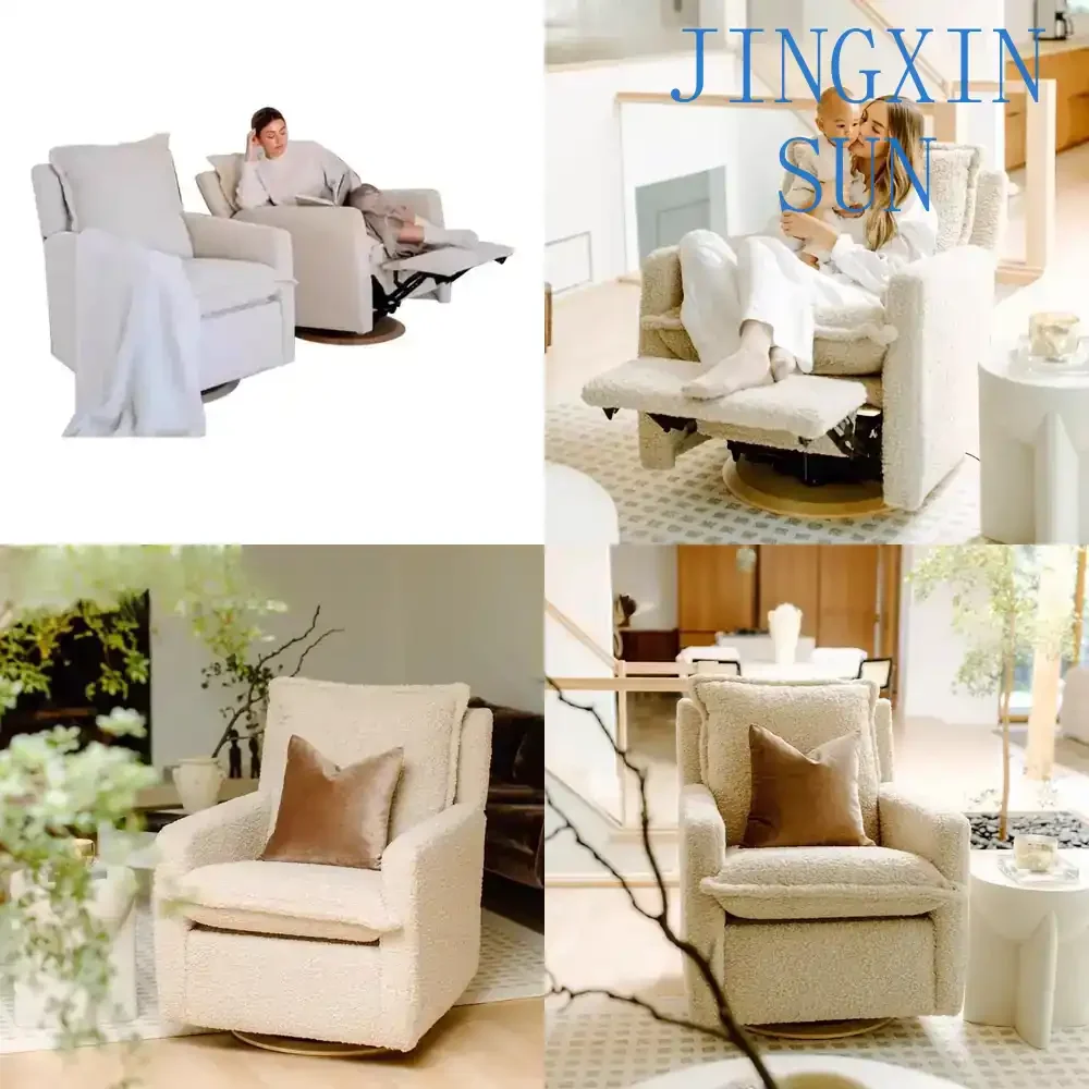 Removable Washable Zero Gravity Electric Sofa for Single 360° Rotation Auto-Retractable Rocking Chair Baby Mode Massage