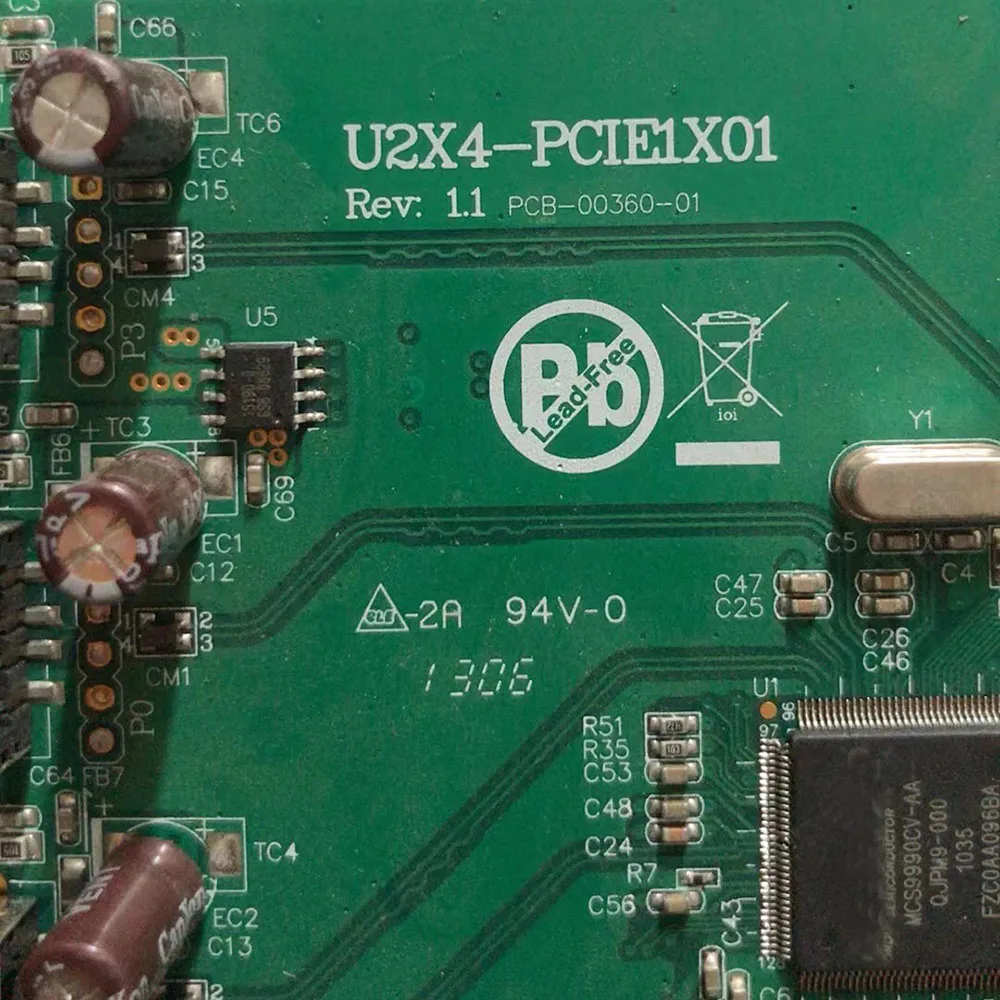 

U2X4-PCIE1X01 Rev 1.1 Для карты сбора изображения промышленной камеры IOI