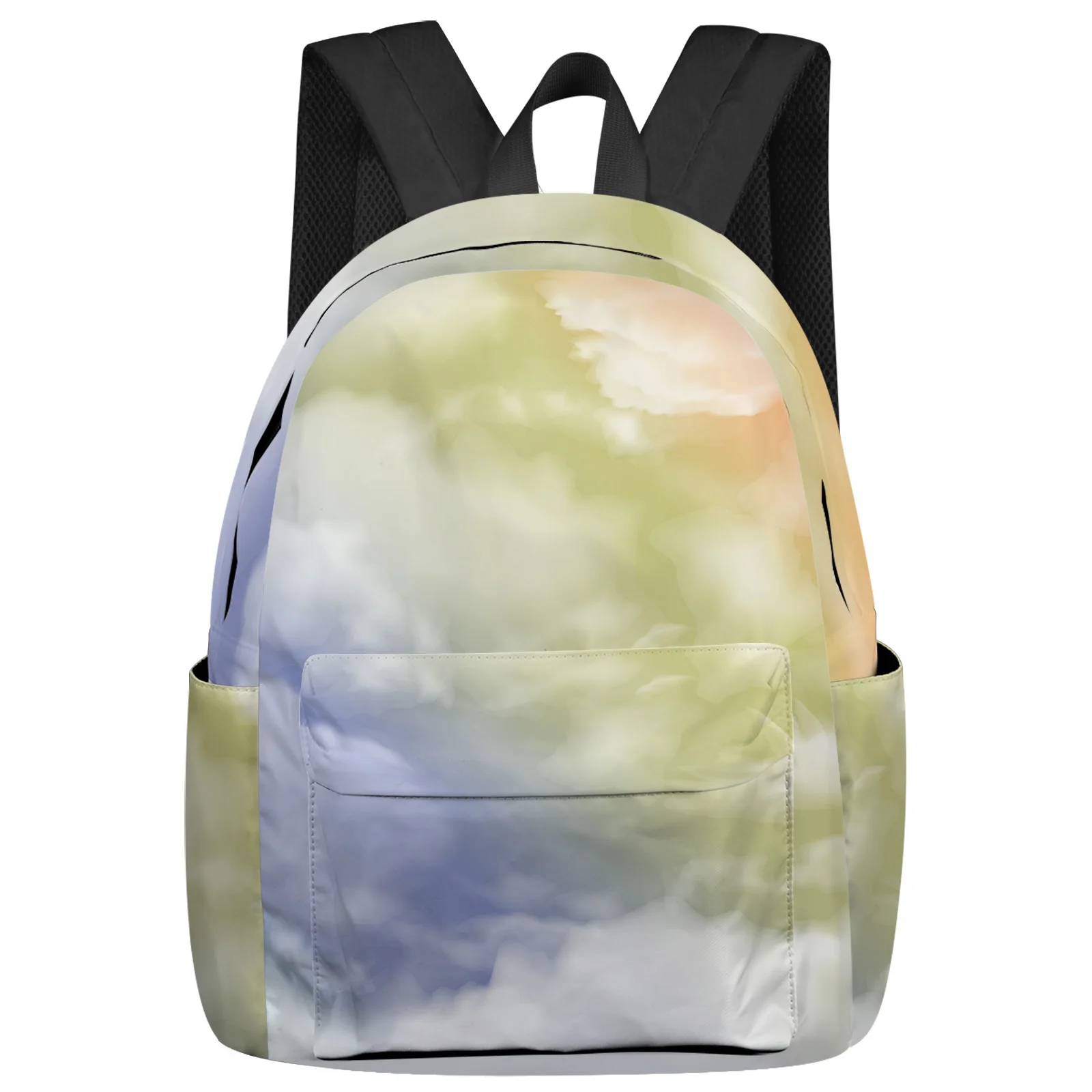 Gradual Abstract Clouds Women Man Backpacks Waterproof Travel School Backpack For Student Boys Girls Laptop Book Pack Mochilas