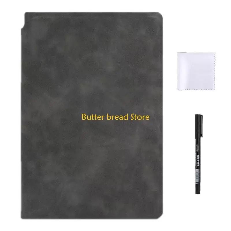 W89C Erasable PU Whiteboard Journal 6.61x9.53Inch Portable Writing Pad For Students