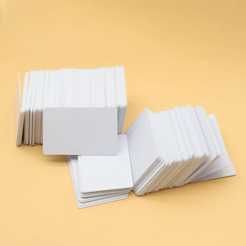 100pc White Blank inkjet printable PVC Card Waterproof plastic ID coating Card no chip for Epson L805 Canon TS704 IP7240 printer