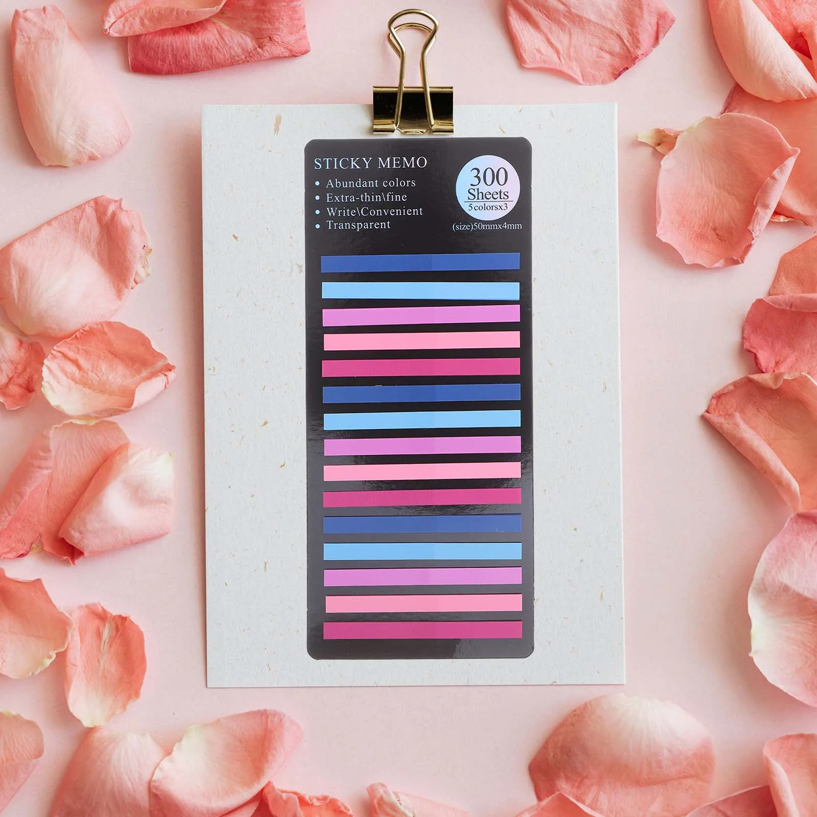 

1800 Pcs Transparent Long Strip Index Sticker Book Accessories Notebook Clear Page Markers Annotating Tabs The Pet