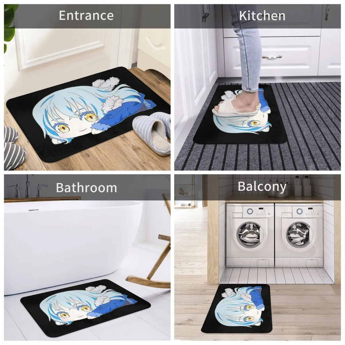 في ذلك الوقت تم تجسدت كملك الوحل سيد العاصفة المضادة للانزلاق ممسحة الكلمة حصيرة السجاد البساط لمدخل المطبخ مسند القدم الحصير