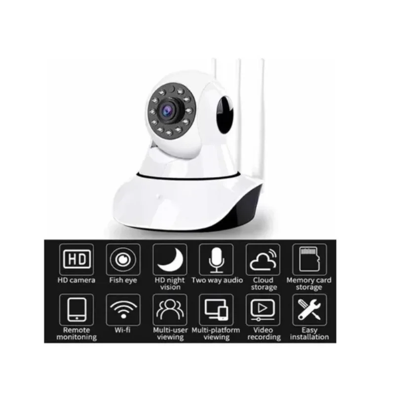 Security Ip Camera 3 Antennas Wifi Wireless 3rd Generation Night Vision P2P Audio Onvif Baba electronica bebebe monitor robo intelden
