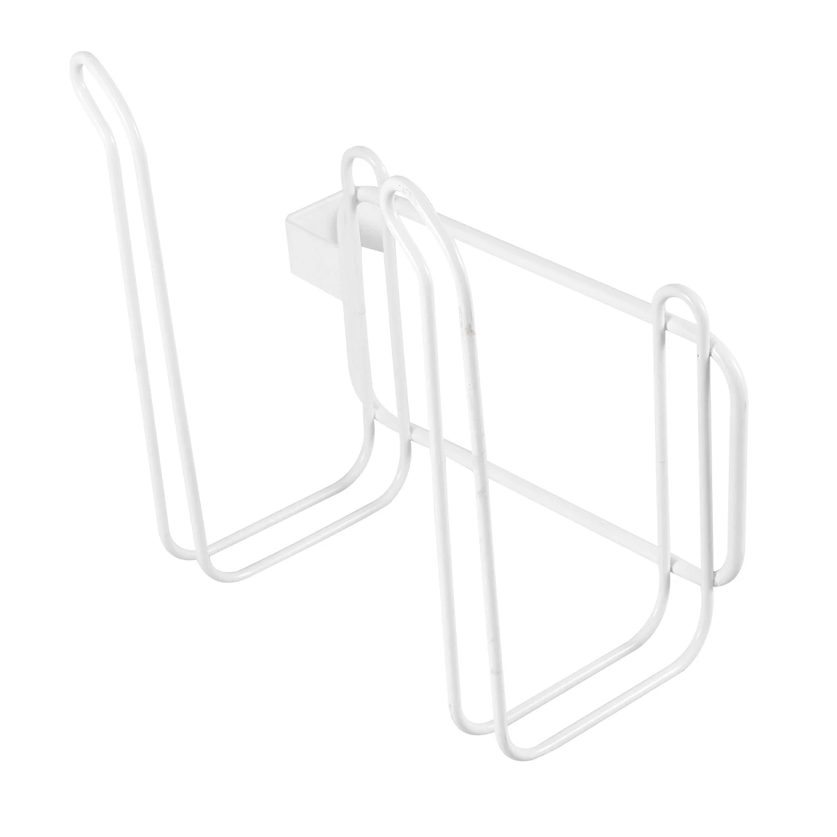 

2 Roll Paper Towel Holder Durable Tissue Rack Strong Vertical Kitchen Bathroom Organizer Hooks No Punch Easy Access