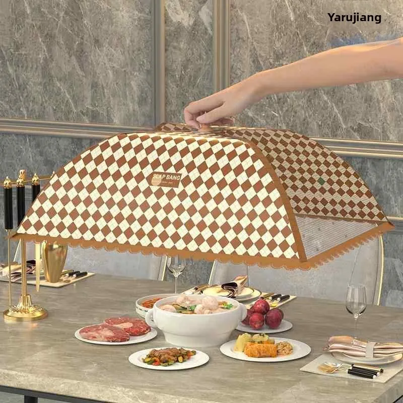 

Foldable Food Cover Umbrella Dustproof Flyproof Table Cover Kitchen Storage Organizer Nordic Style Restaurant Table Umbrella