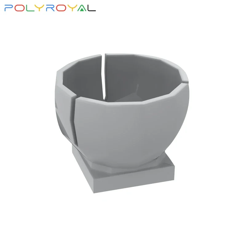 POLYROYAL Building Blocks Technicalalalal 2x2 semicircle ball cylinder with base MOC 10 PCS Creative Educational toy 44358