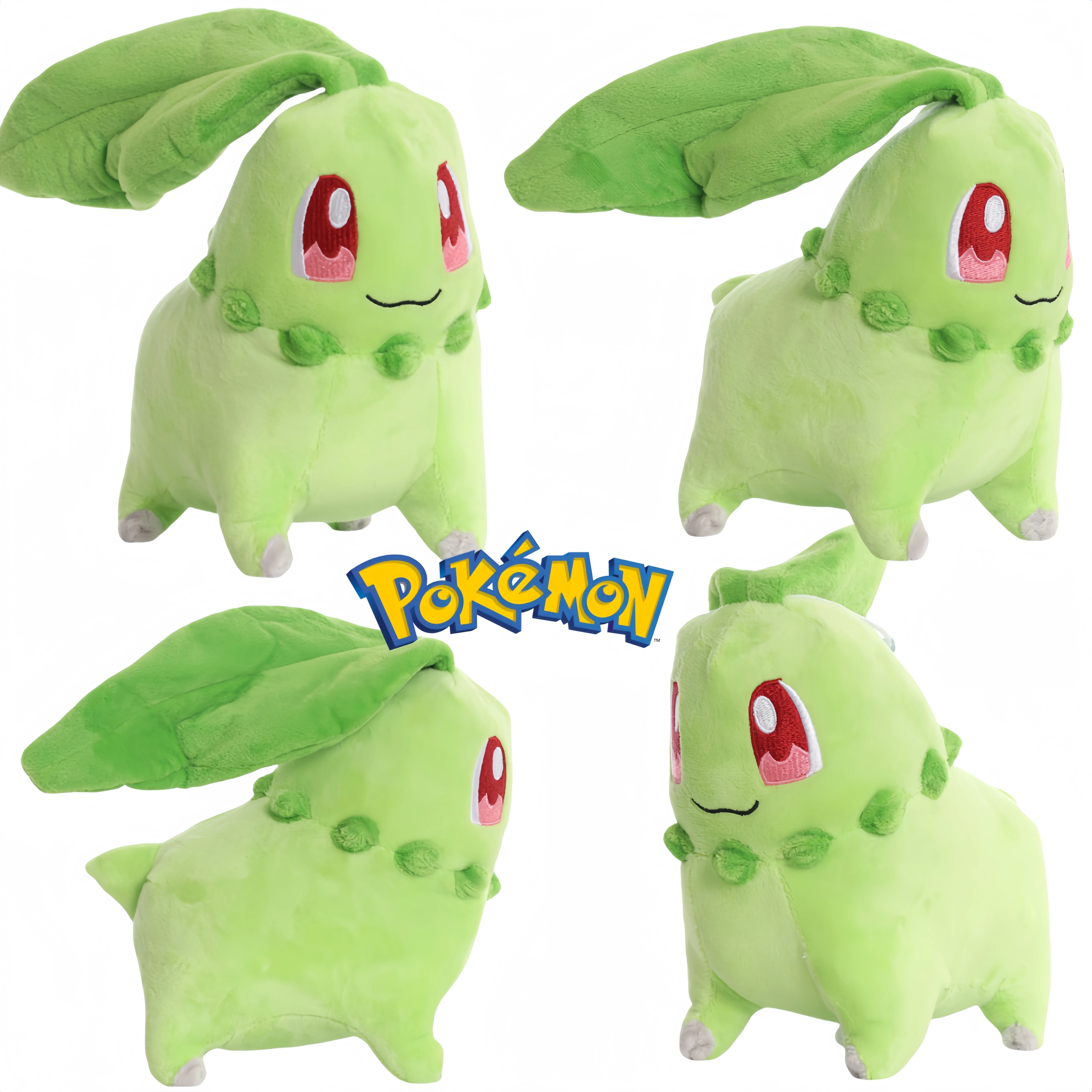 20cm Pokemon Chikorita Plush Toys Chikorita Stuffed Cartoon Chikorita Doll Kawaii Japan Anime Elf Plush Doll Xmas Gift For Kids