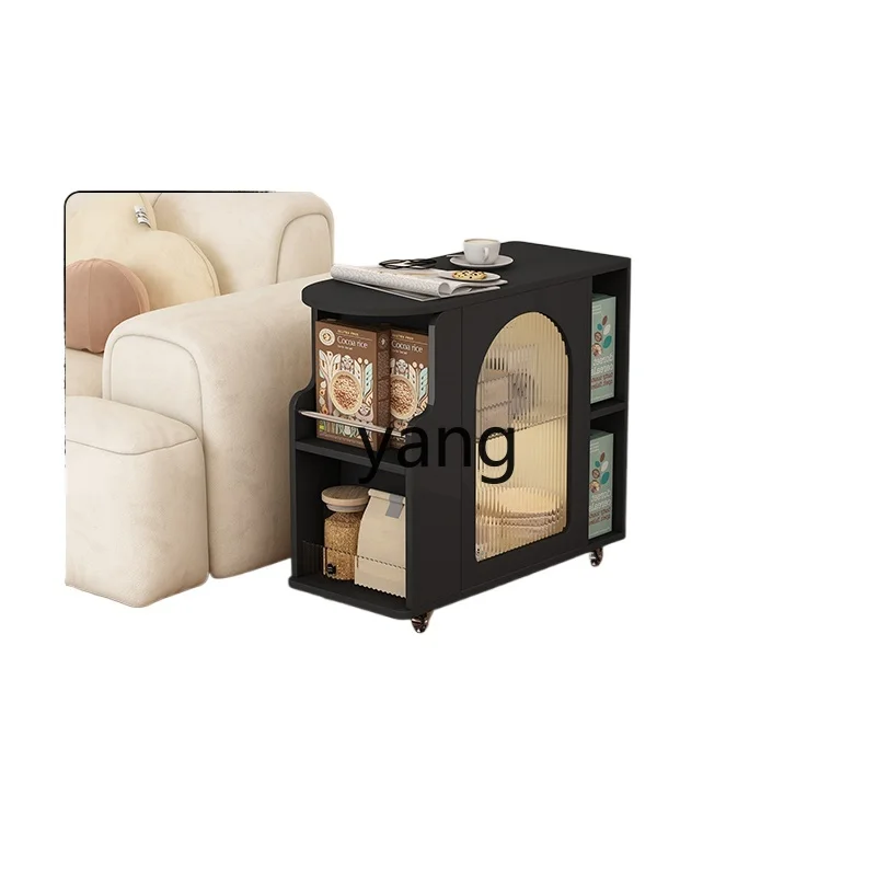 

Yjq Movable Lifting Side Table Trolley Extremely Narrow Bedside Creative Super Narrow Sofa Side Cabinet