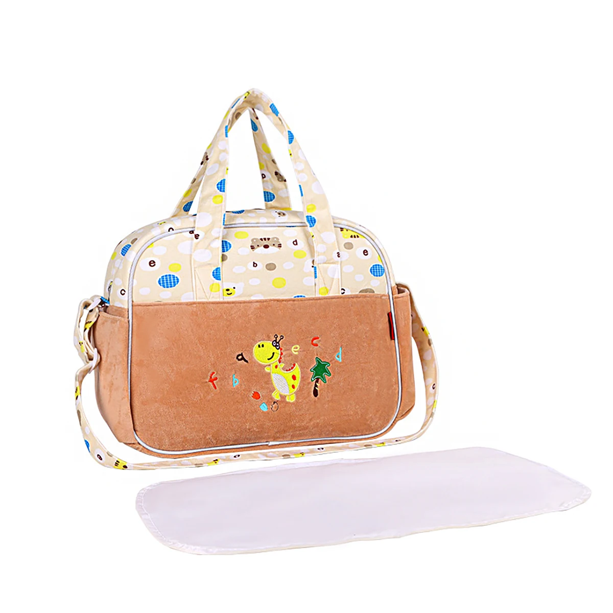 

Fashion cartoon pattern single shoulder large mommy bag Multi functional portable diaper bag for travel Portable diagonal cross