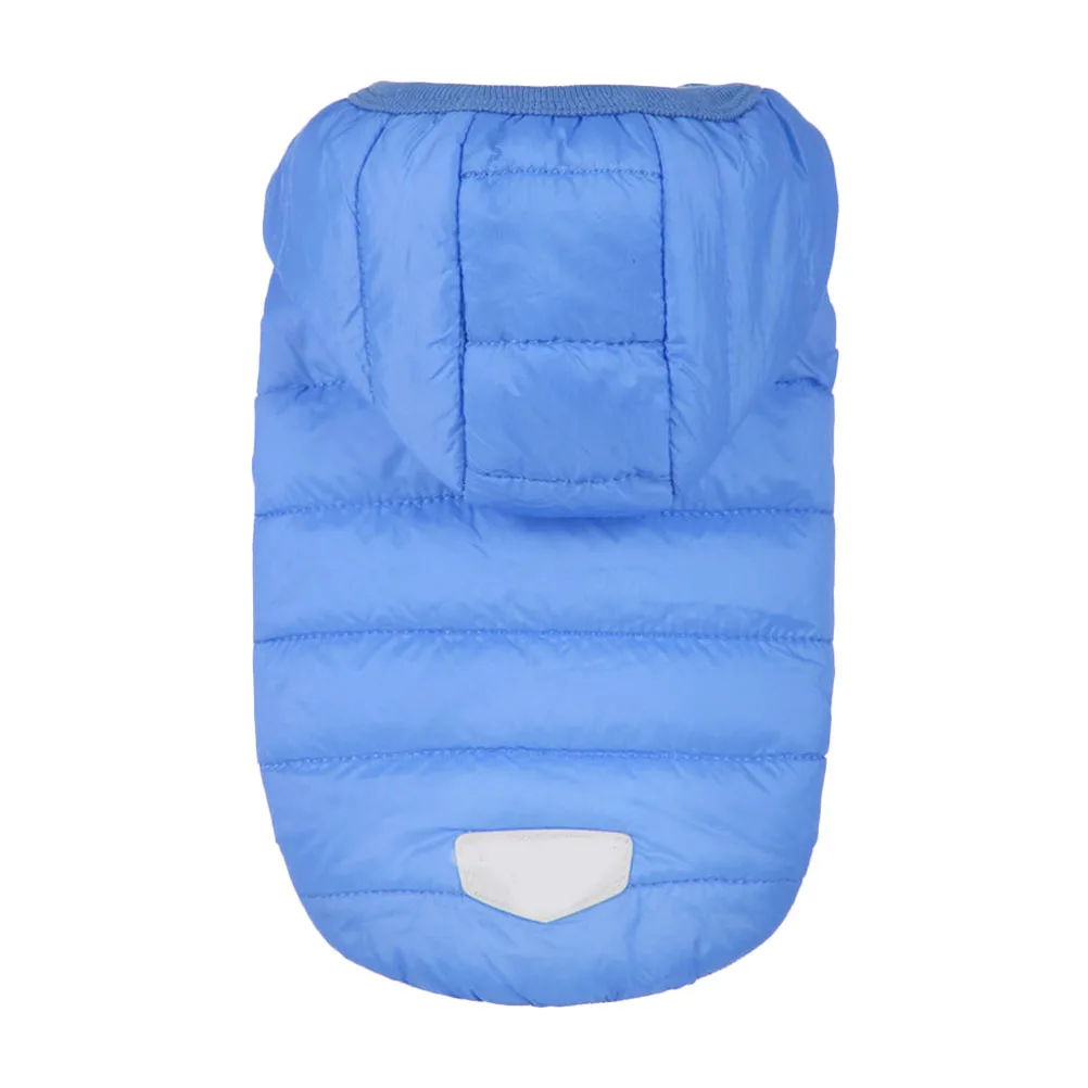 

Dog Clothes Pet down Cotton Jacket Small Dress Puppy Blue Clothing Dogs Coat Vest