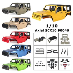 Hard Plastic Car Shell 313mm Wheelbase Jeep Wrangler Rubicon Body Kit for 1/10 RC Crawler Axial SCX10 90046 90047 RGT