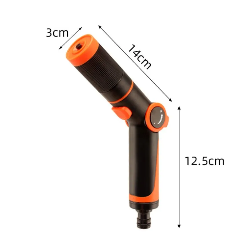 High Pressure Car Wash Water Gun Garden Adjustable Hose Nozzle Watering Gun Lawn Courtyard Multifunction Irrigation Sprayer Gun