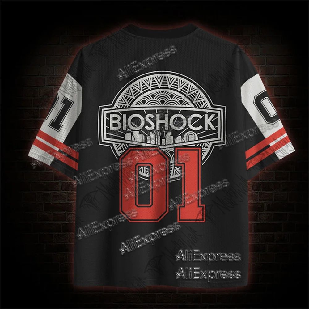 Hot Selling Street Fashion Quick Drying Mesh Sportswear, Adult and Children's V-neck Breathable T-shirts, Horror Movie Series