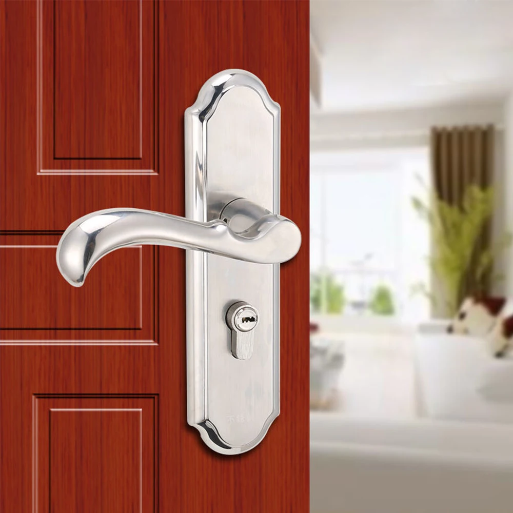 Stainless Steel Full Set Privacy Door Security Entry Handle Locks