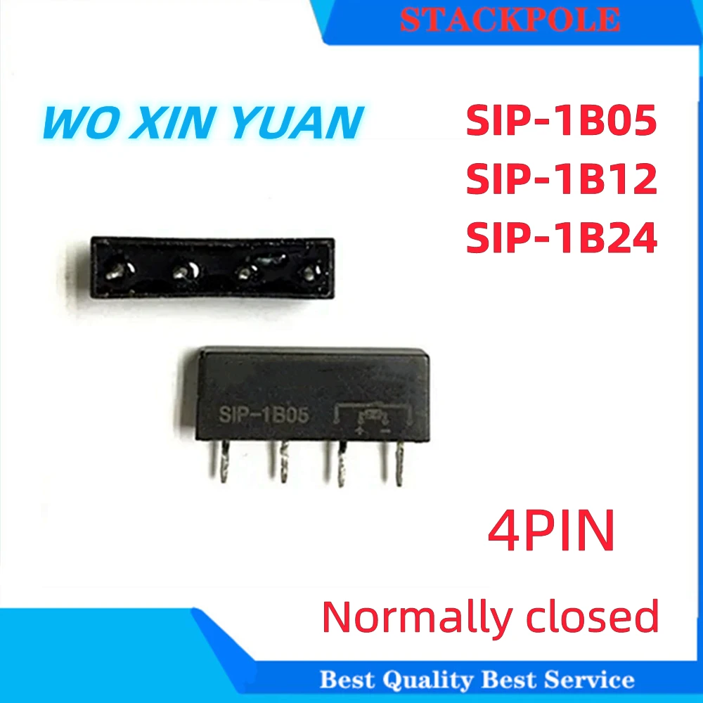 5PCS/lot Normally closed dry reed relay SIP-1B05 SIP-1B12 SIP-1B24 SIP 1B05 SIP 1B24 5VDC 12VDC 24VDC 4PIN