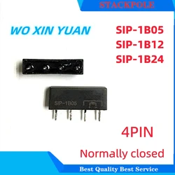 5PCS/lot Normally closed dry reed relay SIP-1B05 SIP-1B12 SIP-1B24 SIP 1B05 SIP 1B24 5VDC 12VDC 24VDC 4PIN