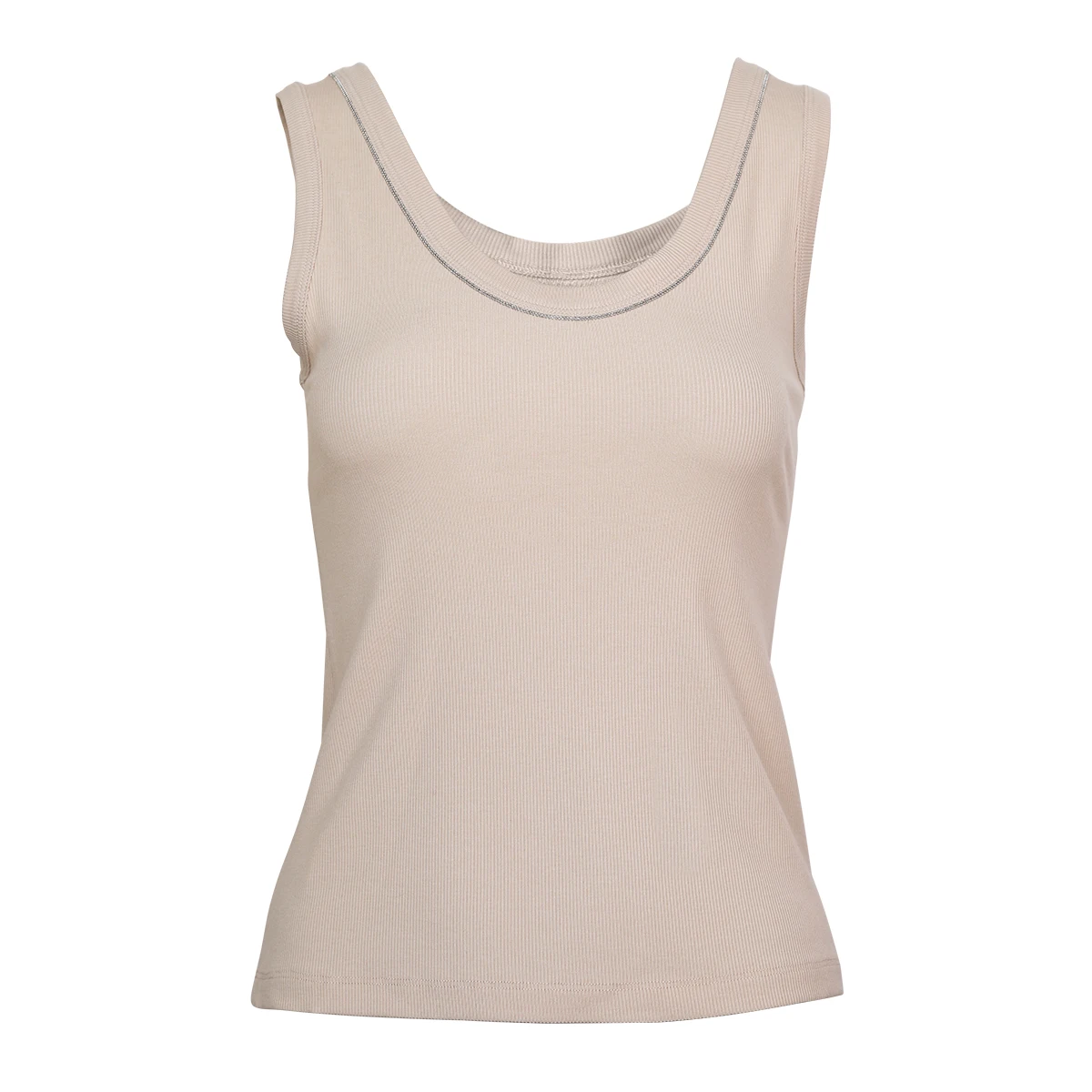 K2098W luxurious Womens Clothing Ladies summer vest High quality silk wool Tencel clothes