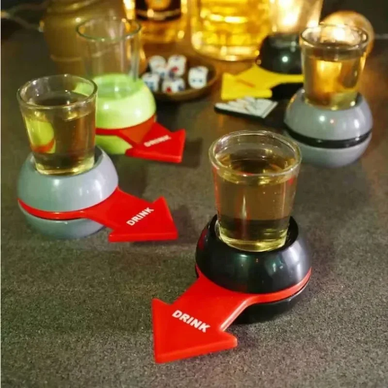 Drinking Turntable Pointer Wine Drink Turntable Rotatable Pointer  Game Tool  Carousel Penalty Set