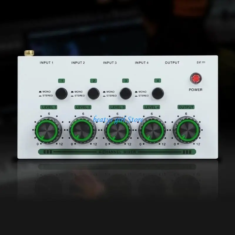 

C7AB Efficient 4 Way Auditory Mixer Smooth Operation Best For Radio Stations