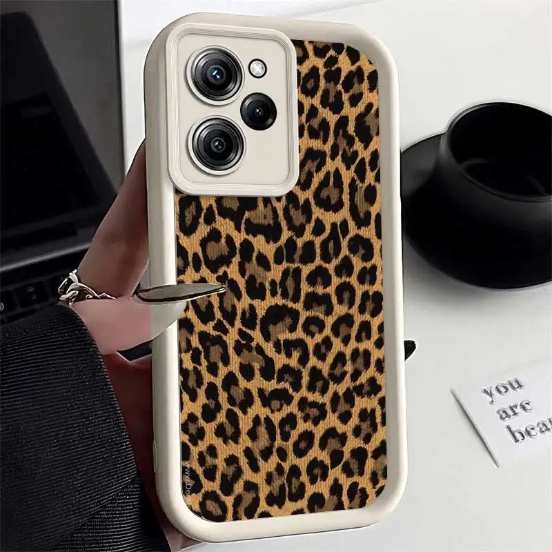 X5Pro Leopard Elegance Sky Eye Ladder Phone Case For Xiaomi Poco C65 C61 C55 C51 C50 M6Pro X6Pro F5 X4GT F4 M3 X3 F3 M2 Cover