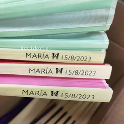 50pcs/Lot Personalized Wedding Guest Gifts Fan 30/40pcs Print Logo and Names for Baby Shower Favors Birthday Present