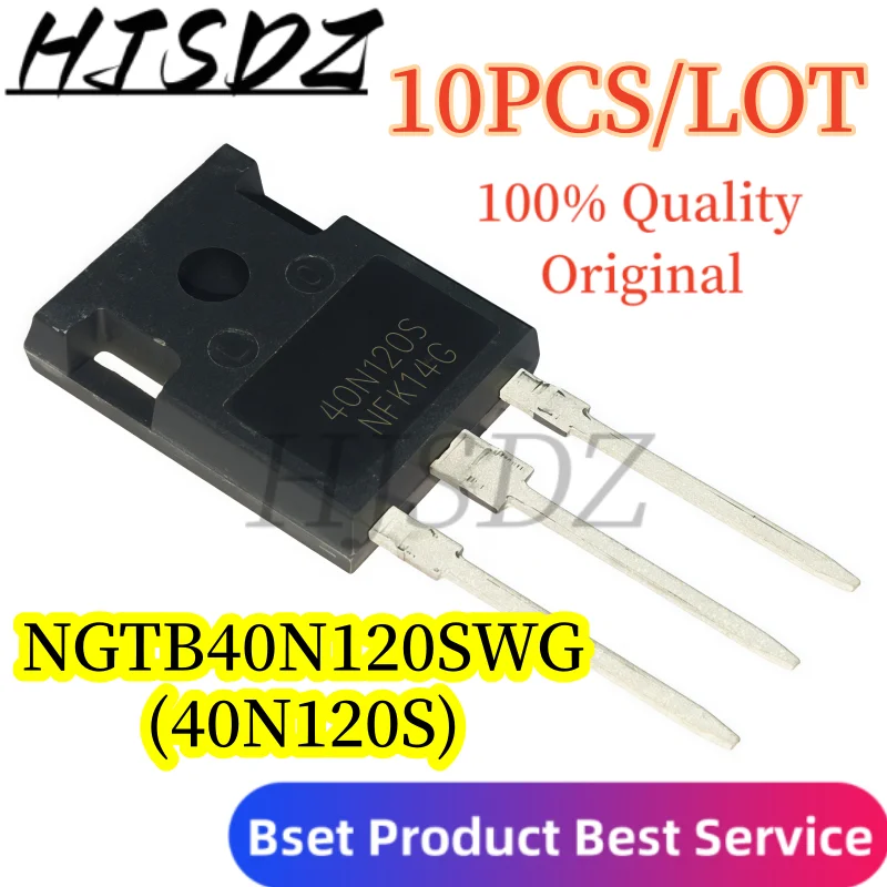 

100% Оригинальный [10 шт./лот] 40N120S NGTB40N120SWG TO-247 1200В 40А N-канальный IGBT-транзистор