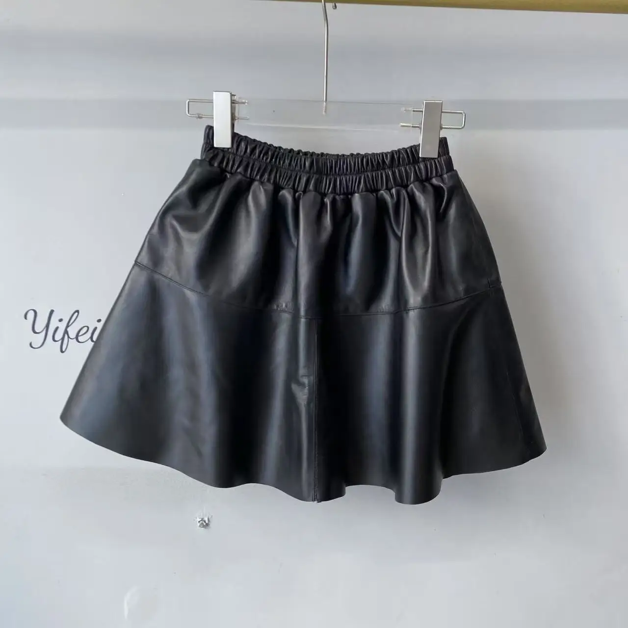 Automne 2025 nouveau Sle femmes Faionable f-longueur a-ligne jupe eepskin ort jupe taille haute taille élastique conception