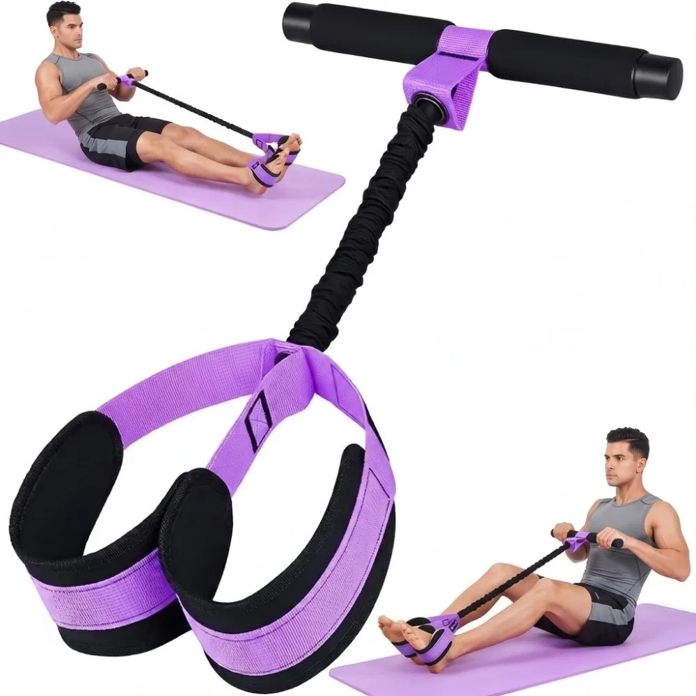 Upgraded Soft Resistance Band Multi-Functional Durable Foot Pedal Tension Strap Thick Latex Tube With Storage Bag