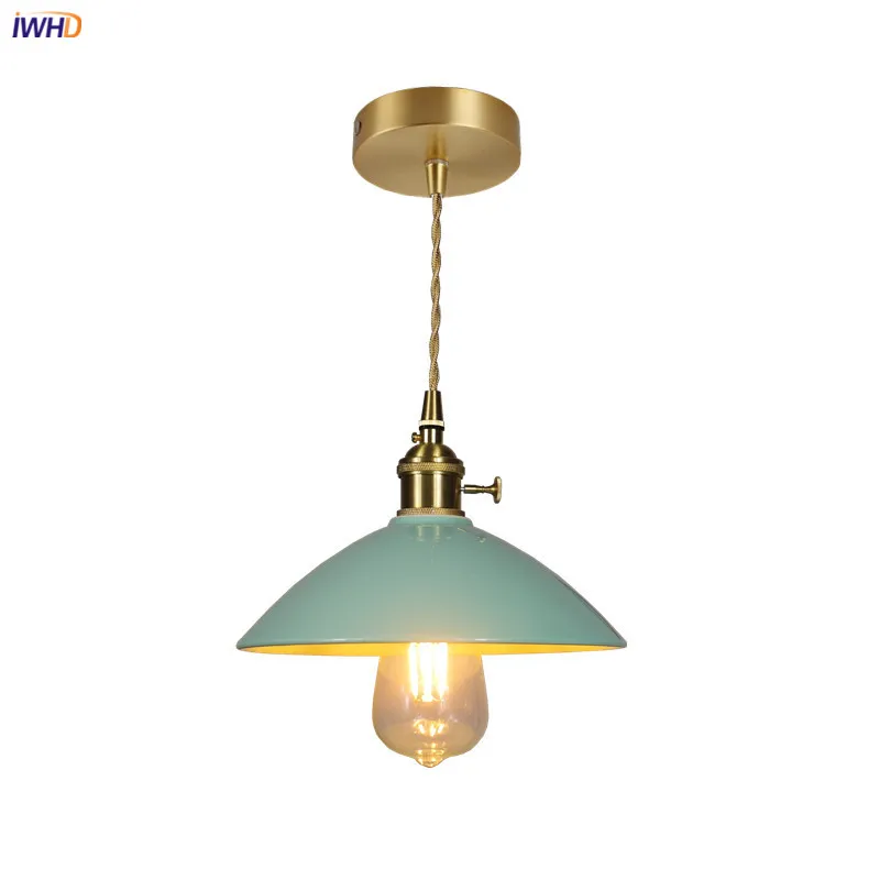 IWHD Little Ceramic Copper LED Pendant Lights Fixtures For Home Indoor Decor Bedroom Dinning Living Room Light Nordic Hanglamp