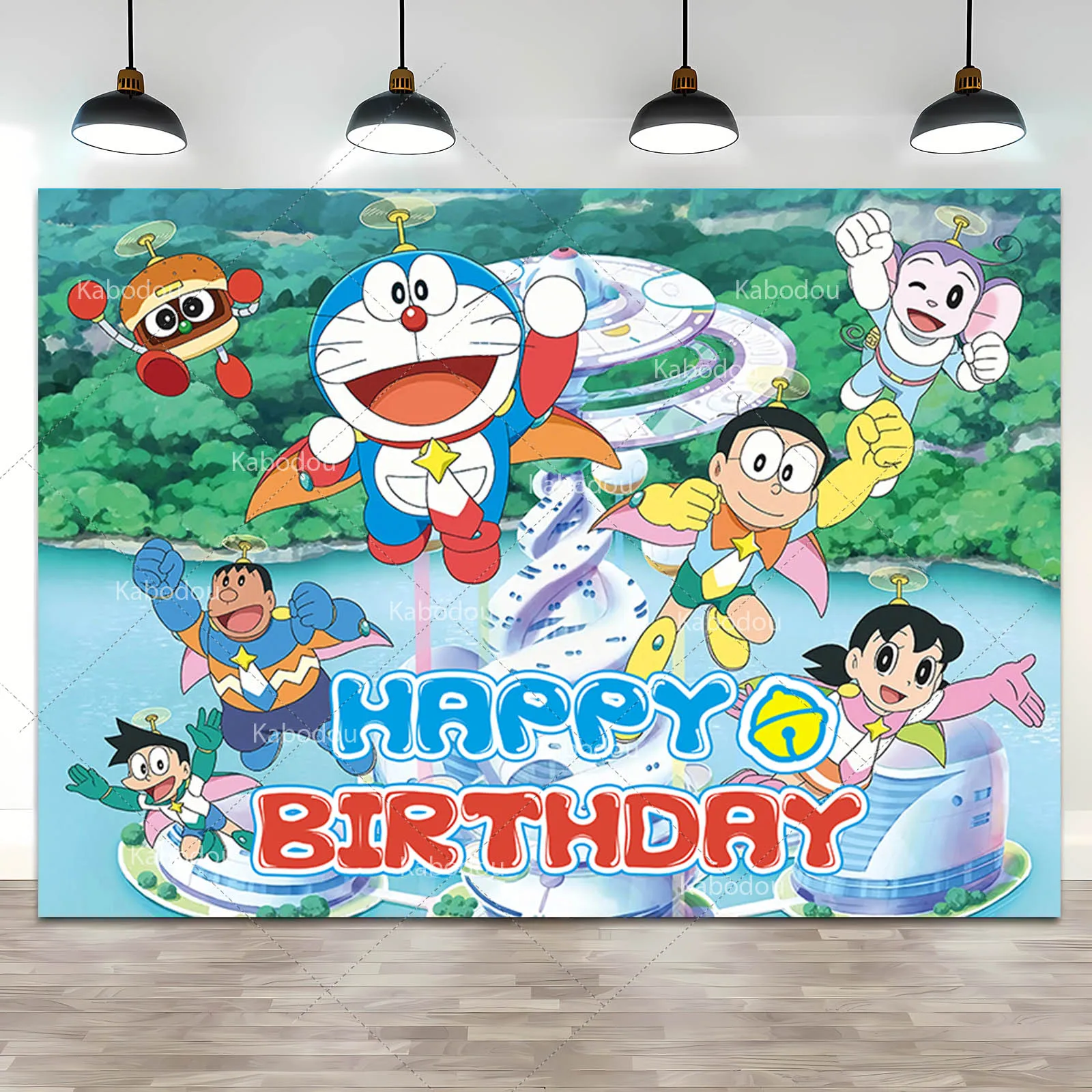 خلفية حفلة قطة زرقاء عبقور ، خلفية صورة ، صورة جيب سحرية ، ديكور لافتة ، عيد ميلاد ، أطفال ، طفل ، دش طفل