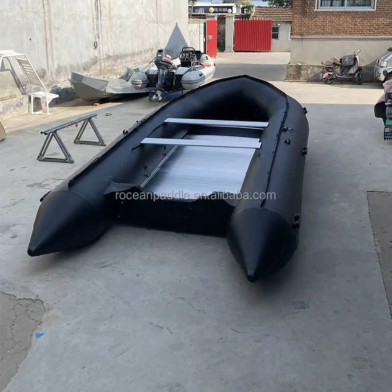 CE 16ft 5m بولي كلوريد الفينيل الألومنيوم الطابق عائم قارب صيد قابل للنفخ للبيع