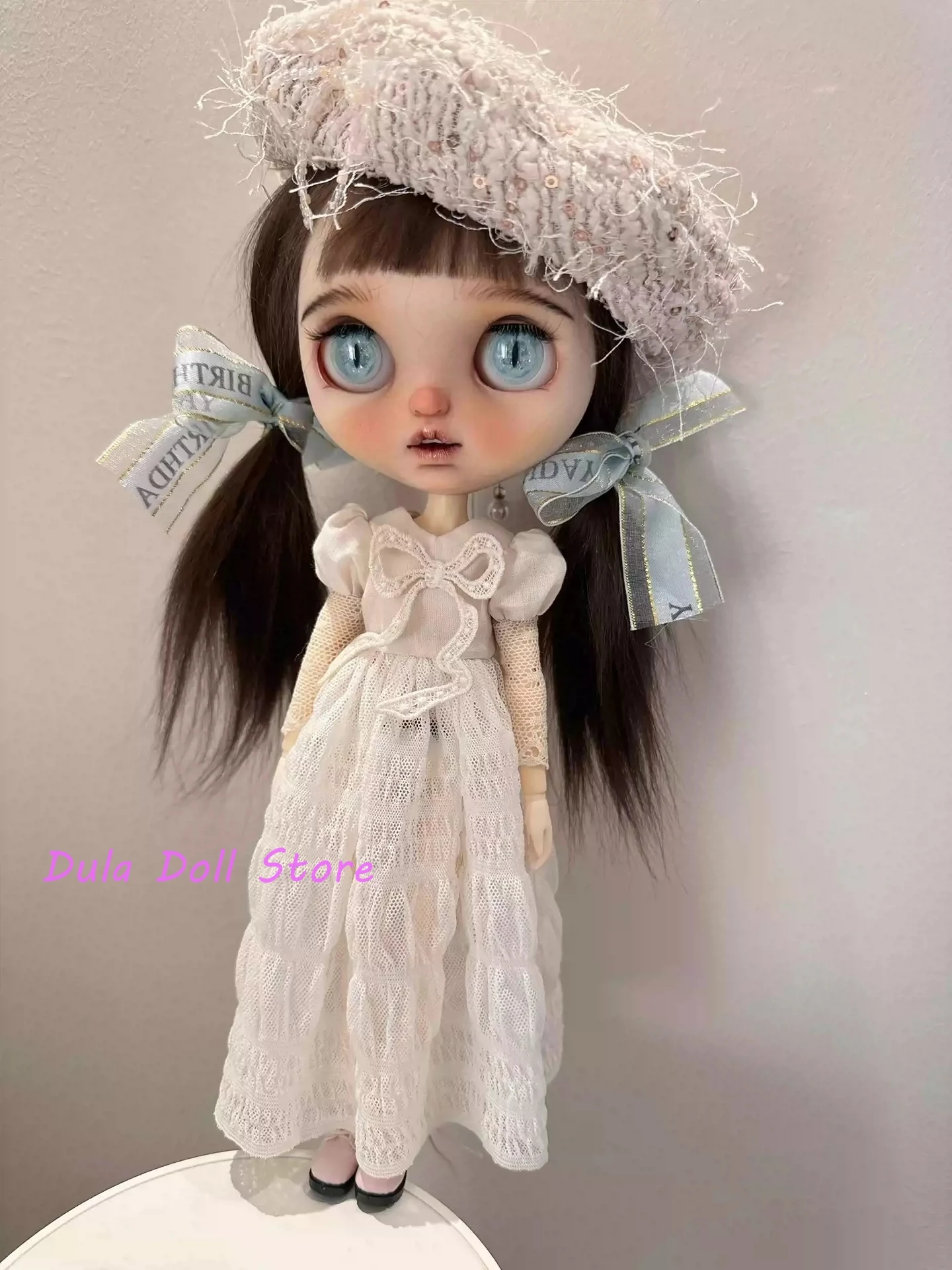 

Одежда для кукол Dula, платье, белая кружевная юбка Blythe ob24 ob22 Azone Licca ICY JerryB 1/6, аксессуары для кукол Bjd